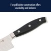 Henckels Forged Premio Hollow Edge Santoku Knife, 7-inch, Black/Stainless Steel