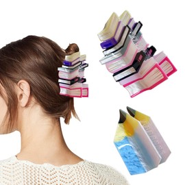 QKEPCY Book Hair Clips Bookshelf Hair Clips Teacher Hair Clips Back to School Hair Clips for Thin Appreciation Gift (Pink Book + Sky Blue Pencil)