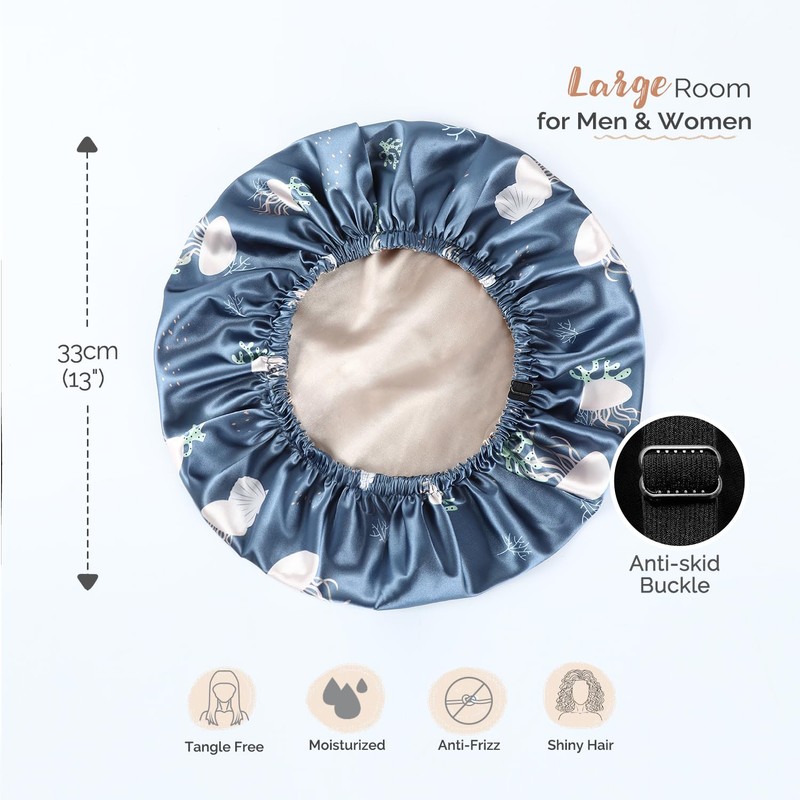 Hat Hut Silk Bonnet Satin Sleep Cap Adjustable Silk Hat