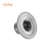 sourcing map M10 T-nuts, 12pcs Carbon Steel Tee Nut Round
