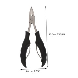 FOMIYES 1pc Stainless Steel Nail Clipper Eagle Beak Design Double Spring Cuticle Nipper for Manicure and Pedicure Ergonomic Non-slip Handle Rustproof Tool for Home and Salon Use