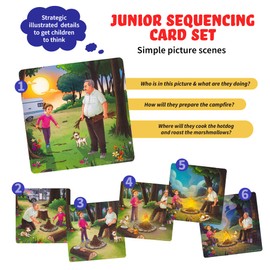 Sequence for Kids Cards, Speech Therapy Materials, Homeschool SEL, Autism, Tell A Story Picture Cards, Social Skills, Picture Cards, ESL, ELL