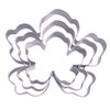 Tropical Flower Cookie Cutter Set - 3 Pieces - Stainless