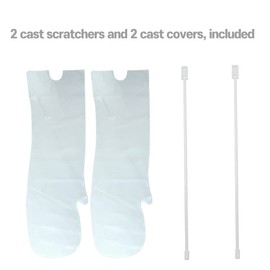 AID H365 Cast Itch Scratcher and Cast Covers for Shower Arm Adults, Wounds Bandages Scrapes, from Water