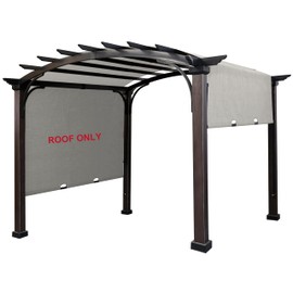 SCOCANOPY Replacement Sling Top for Rona Lowe's Allen + roth 10 ft x 10 ft Freestanding Pergola Sold at Lowe's, L-PG152PST-B (Size: 200" (L) x 103" (W)),Gray