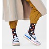 Happy Socks Funny Hamburger Socks - Colourful Cotton Socks for