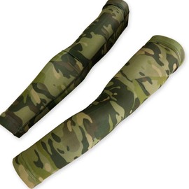 SHENKEL Cool Stretch Arm Cover, Arm Sleep, Camouflage, M (Multicam Tropic), Sunburn, UV Protection, Cooling Sensation, Outdoor Sports, Biking, Golf, Mountain Climbing, Fishing, Survival Games, Commuting, Driving, Unisex