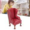 Sofa Single PU and Cloth Backrest Doll House Miniature Furniture