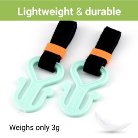 SVD.PET 2PC Dog Poop Bag Holder, Waste Bag Holder, Dog Poop Bag Carrier, Hand Free Holder (Spearmint)