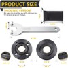 9PCS Angle Grinder Nut Angle Grinder Flange Wrench, Premium Flange