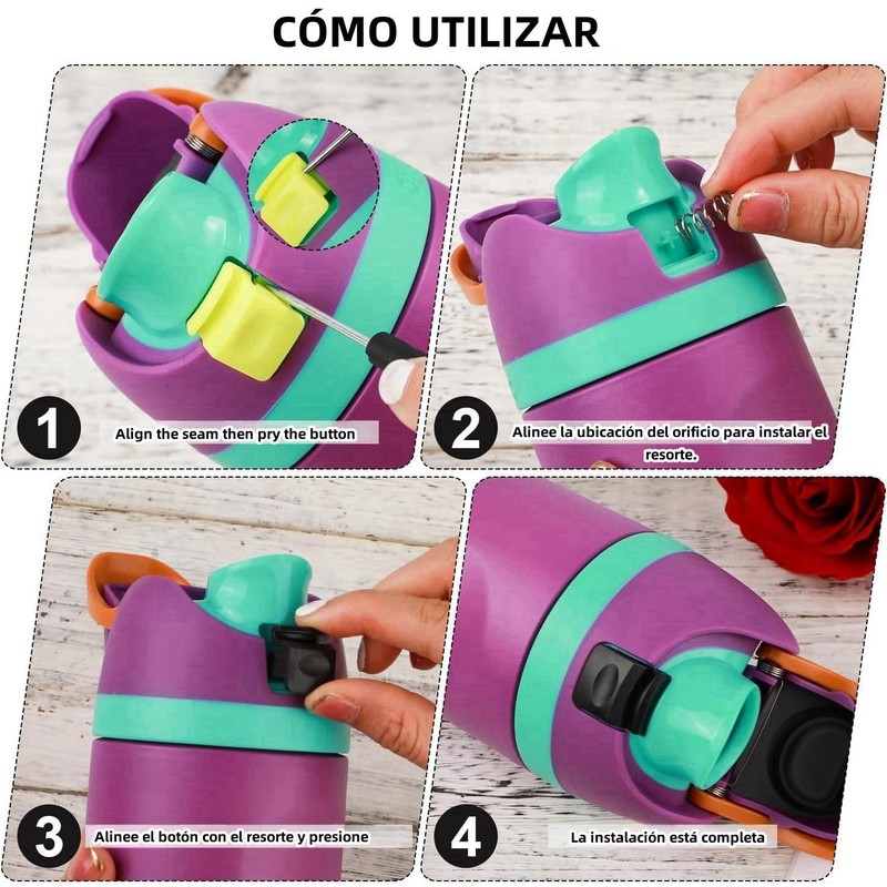 THJOPOKEEL Botón de Repuesto Compatible con de 24 onzas, 32