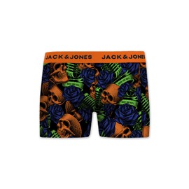 JACK & JONES 12204864 Men's Boxer Shorts Set of 5 White Black Blue Grey Trunks, 5 Packmix10