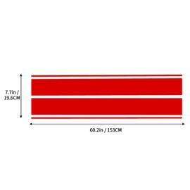Bilisin Universal Car Hood Decals Modification Vinyl Car Sport Racing Stripes Graphic Body Sticker Exterior Accessories Decoration for All Car Truck SUV Off-Road Vehicles（Red）