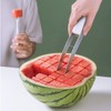 Watermelon Cutter Slicer,Stainless Steel Watermelon Cube Cutter Quickly Safe Watermelon