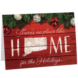 Fox Valley Traders Custom Home State Christmas Card set of 20, Connecticut