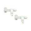 QCAA Solid Cast Brass Flip Latch Lock for Cabinet Door,