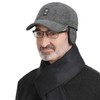 Clape Unisex Winter Caps Baseball Cap Hat with Foldable Earflap