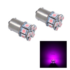 PA LED 2PCS 13SMD 1156 Ba15s Pink Auto LED Bulb 12V for Turn Signal, Side Marker, Stop, Back Up, Tail Light (1073 1003 1093 1129 1141 1159 1259 1459 1619 1651 1680 3496 5007 5008 7506 7527 Available)
