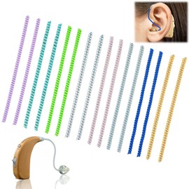 16PCS Cochlear Implant Cable Wrap, Colorful Cochlear Hearing Aid Wires Twist Protector Helps to Protect and Strengthen The Wire, Hearing Aids Accessories Help Protect Enhance The Service Life of Wires