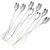 Stainless Steel Long Handle Spoons Set, Ice Cream Coffee Tea
