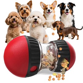 fyfracing Interactive Treat Dispensing Toys for Smart Puppy Middle Dogs to Keep Them Busy, Cognitive Enrichment Dog Puzzle Slow Feeder Ball Toy (Feeder Toy 1pcs)