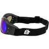 Birdz Eyewear Eagle Padded Dirt Bike Motorcycle Riding Goggles Black