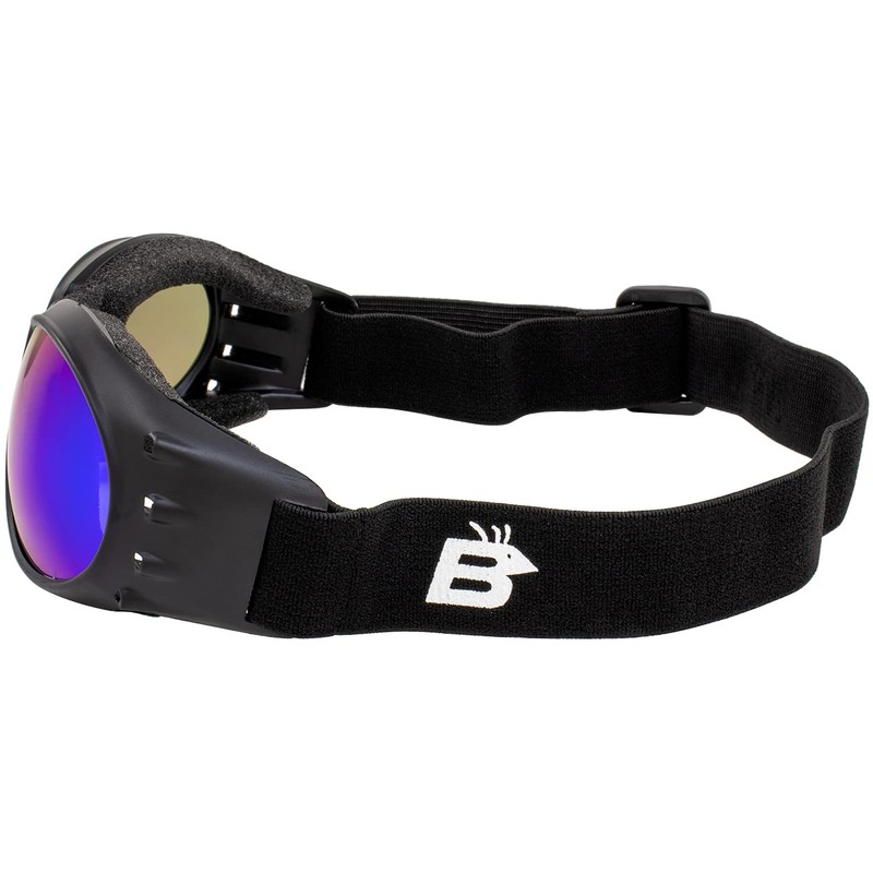 Birdz Eyewear Eagle Padded Dirt Bike Motorcycle Riding Goggles Black