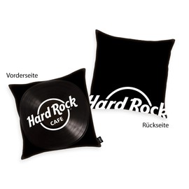 Herding HARD ROCK Decorative Cushion, Reversible, Original Hard Rock Café Licence, 40 x 40 cm, Black/White