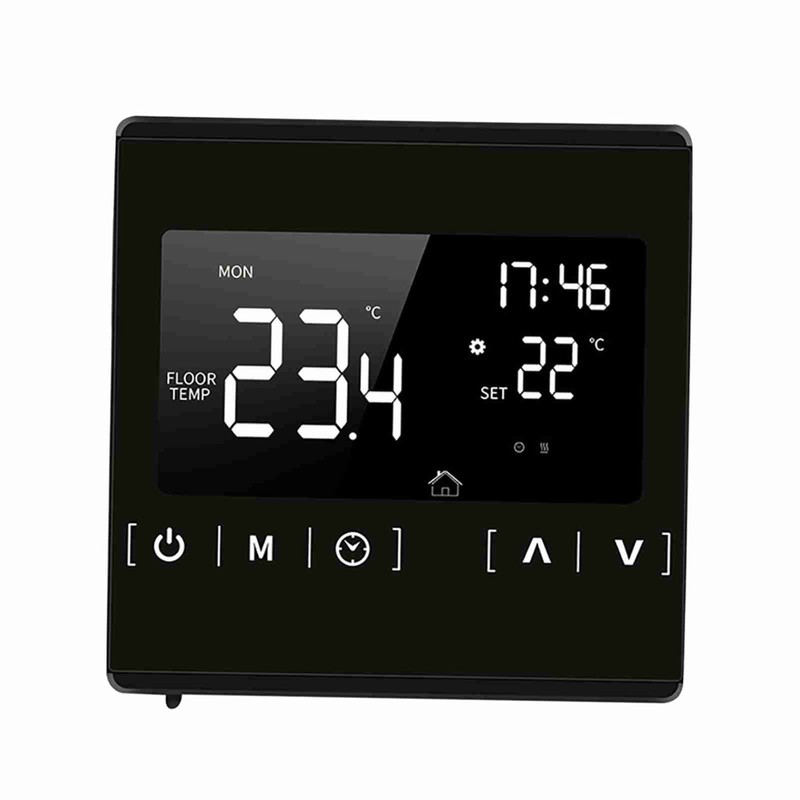 Smart LCD Touchscreen Thermostat for Home Programmable Electric Floor Heating