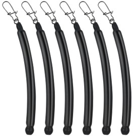 6Pcs Dragging Weights for Catfishing Trolling Drifting Dragging Sinkers Drag Weights Catfishing No Snag Sinkers for Bottom Bouncing Catfish Sinker Weight（Black 29CM