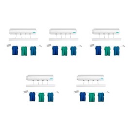 Bluelander 5 Tendederos Ropa De Pared Interior Exterior 4 Líneas Color Blanco