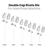 Rivet Eyelets Grommets Snap Buttons Dies Set for Hand Press