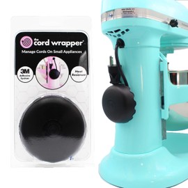 The Cord Wrapper - Power Cord Organizer, Heat-Resistant Cord Wrappers for Kitchen Appliances, Computer Cord Organizer, & More, 3 x 1.5 Inches, Stick On Cord Organizer for Appliances