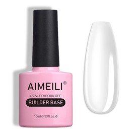 AIMEILI AIMEILI 7 in 1 Builder Base Strengthening Gel, UV/LED Clear Building Nail Gel in a Bottle for Nails Extension Gel Polish Nail Repair, Quick Extension Gel, 10ml