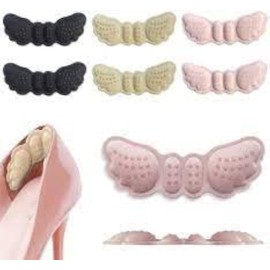 Heel Grips, 4 Pairs Shoe Inserts for Shoes Too Big Anti-Blister Heel Cushion Pads Heel Protectors Shoe Fillers Shoe Size Reducer Unisex (Pink)