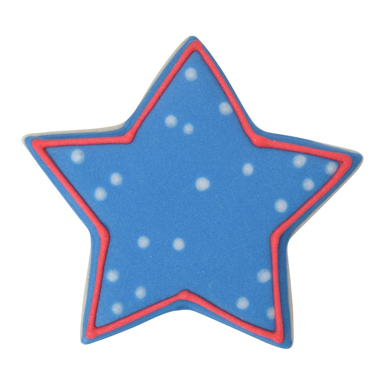 R&M Star 2" White Polyresin Coated Cookie Cutter
