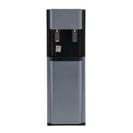 Bottom Loading Water Cooler Dispenser, 5 Gallon Water Dispenser with Heating and Cooling Functions, Stainless Steel Water Cooler for Home, Office, Living Room, Holds 3 or 5 Gallon Bottles (Dark Gray)