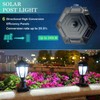 Jalarox Solar Post Lamp Lights, Dusk to Dawn Solar Post