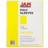 JAM PAPER Plastic Sleeves - Letter Size - 9 x