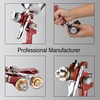 Throohills Professional HVLP Spray Gun Kit with 1.4/1.7/2.0mm Nozzles &
