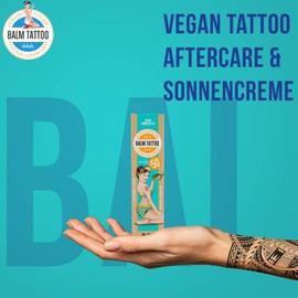 Balm Tattoo Sunblock Vegan 70 Tattoo Care - Vegan Tattoo Cream with Sun Protection (SPF 70), 30g