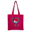 Peanuts SNAP3520N Nostalgica Colored Tote Bag with Pockets, Illumination, Pink