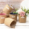 Pack of 6 Storage Baskets Cotton Linen Wall Hanging Foldable