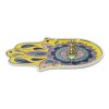 Yellow Chakra Hamsa Palm Mandala and Evil Eye Ceramic Dish