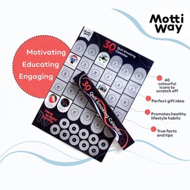 Motti Way Quit Smoking Scratch Off Inspirational Calendar Poster - Motivational Wall Decor Gifts