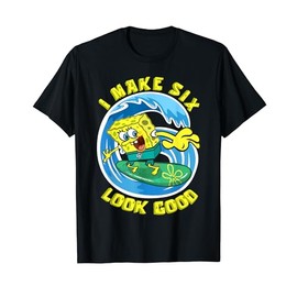 Mademark x SpongeBob SquarePants - SpongeBob 6th Birthday Gift I make 6 look good 6th Birthday T-Shirt