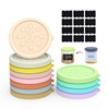 Sophico Oui Yogurt Jar Lids Silicone, 12 Pack Leak Proof
