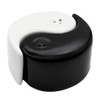 Dekohelden24 Yin Yang Ceramic Salt & Pepper Shakers in Black