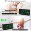 Peakeep Battery Operated Digital Alarm Clock for Bedrooms - Cordless