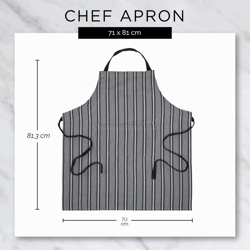 DII Everyday Basic Collezione Cucina, Cotone, Salvia, Standard, Chef Apron